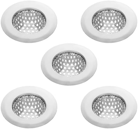 5 Pack Drain Cover Bathroom Sink Stainless Steel Sink Strainer