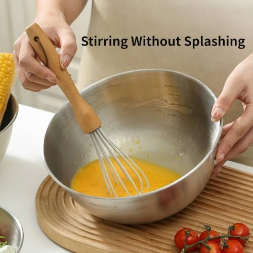 Stainless Steel Colander and Mixing Bowl Set (8 QT and 7 QT)