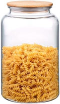 YUEJUM 100 FL oz Unbreakable Apothecary Jars with Airtight Bamboo