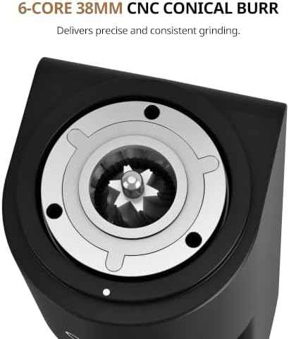 Geimori GU38 Conical Burr Coffee Grinder, Stepless Control