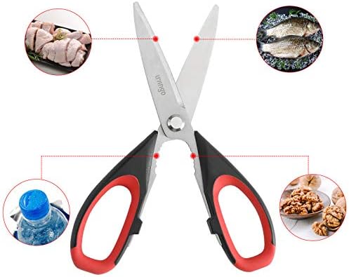 LIVINGO 8.5" Kitchen Shears – Ultra Sharp, Heavy Duty & Dishwasher