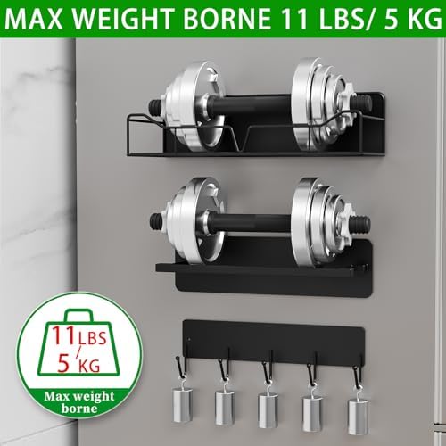 5 Pack Black Magnetic Shelves for Washing Machine and Fridge