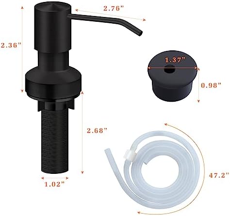 Kitchen Sink Soap Dispenser, Black