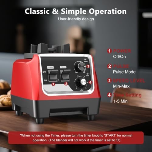1800W Countertop Blender, 70 Oz Pitcher