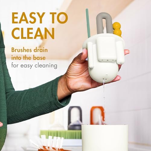 Boon Mod Baby Bottle Brushes - Includes Bottle Cleaner Brush, Straw