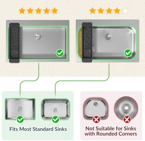 NiHome Extendable Kitchen Sink Caddy