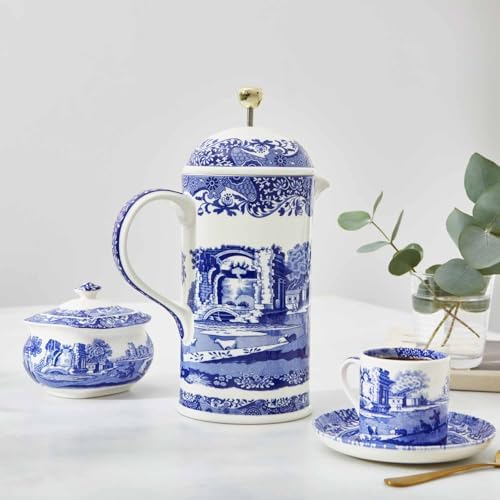 Spode Blue Italian 28-Ounce Porcelain French Press