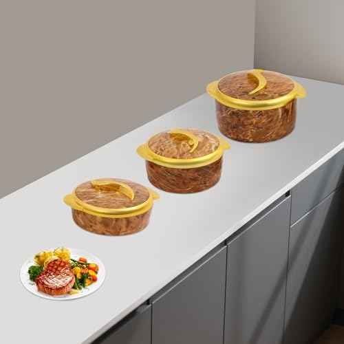 3-Piece Insulated Stainless Steel Casserole Dish Set