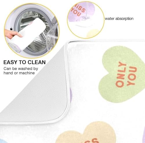 OTVEE Dish Drying Mat for Kitchen Counter Absorbent Heat Resistant