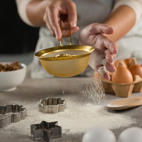 LemonRoad 6 Pcs Gold Kitchen Accessories Set Gold Mixing Bowls &