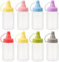 8 Pcs Mini Ketchup Squeeze Bottles 1 OZ Condiment Bottle Mini Sauce
