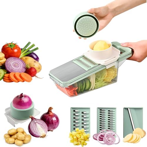 Mandoline Slicer with 3 Stainless Steel Blades