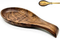 Walnut Wooden Spoon Rest Cooking Spoon Holder Organizer Heat-Resistant