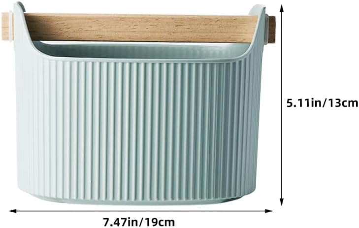 Knock Box with Beech Wood Lid Large Capacity 7.48X5.11X3.93 Inch