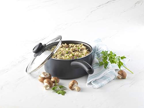 GoodCook Everyday Sauce Pan with Lid, 3 Quart, Black
