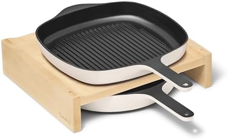 Caraway 10.5" Cast Iron Skillet and Grill Pan Duo