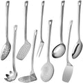 Stainless Steel Cooking Utensils Set, 9-Piece