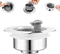 Sink Drain Strainer - Sink Stopper Drain, 3 in 1 Kitchen Stainless