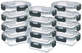 GULFLIN 24-Piece Small Glass Food Storage Containers