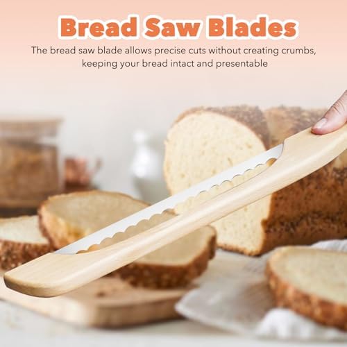 MAGICLULU Bread Lame Blades Replacement 10.82-Inch Serrated Bread Saw