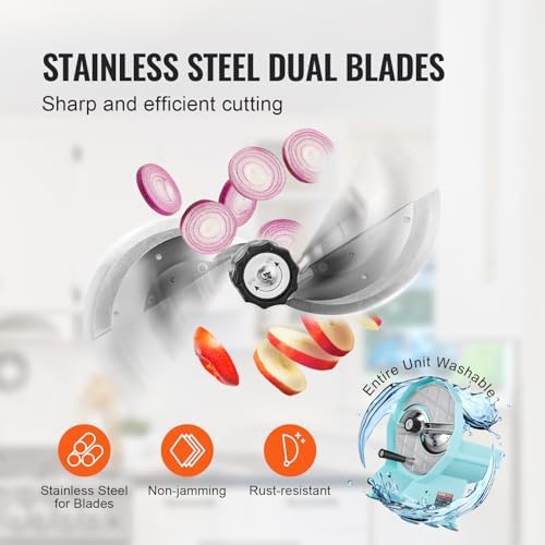 VEVOR Adjustable Manual Vegetable Fruit Slicer