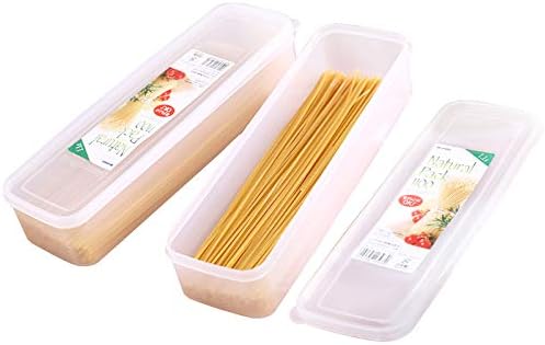 2Pcs Pasta Storage Container Kitchen Spaghetti Food Storage Box