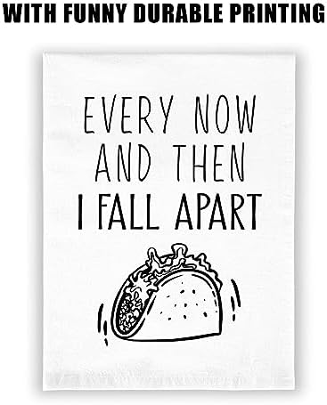 Miracu Funny Kitchen Towels Sets of 4, Flour Sack Dish Towels Kitchen