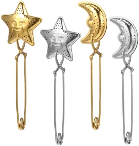 Garneck 4 Pcs Star Strainer Stainless Steel Tea Ball Strainer with
