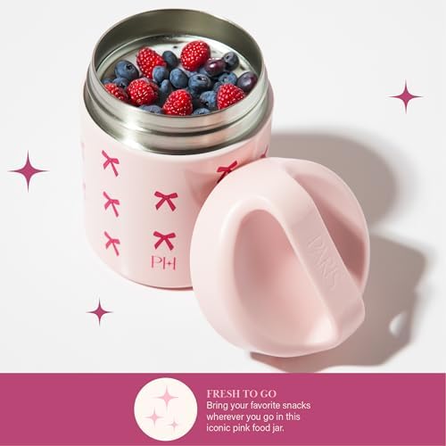 Paris Hilton Stainless Steel Food Jar, Double Wall Vacuum Sealed