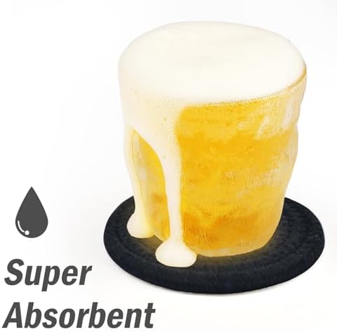 ABenkle Woven Coasters for Drinks Set of 6, Boho Absorbent Drinking