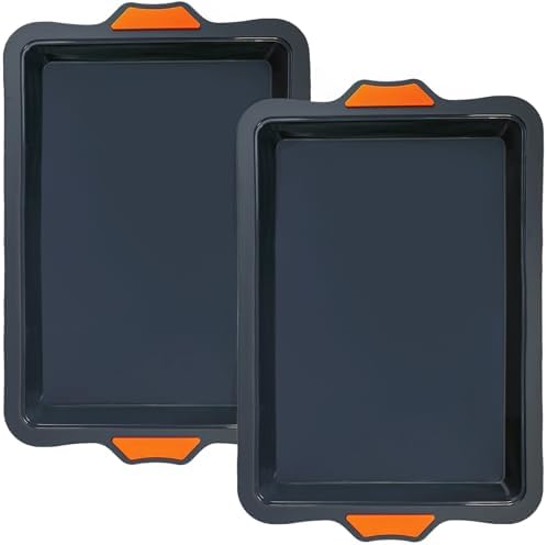 Webake Silicone Quarter Sheet Cake Pan, 9x13 inch Sheet Pans for