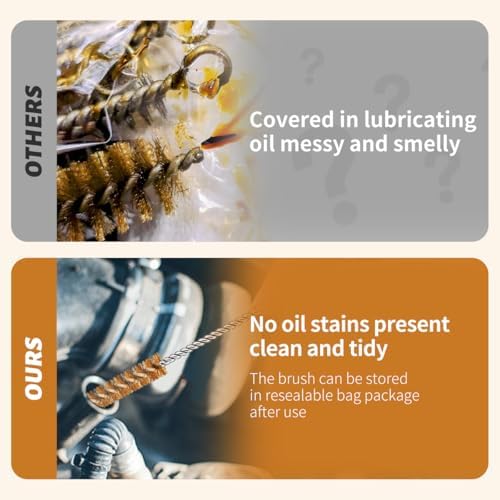 12-Pieces Brass Stainless Steel Wire Brush Set, 12" Long Wire Pipe