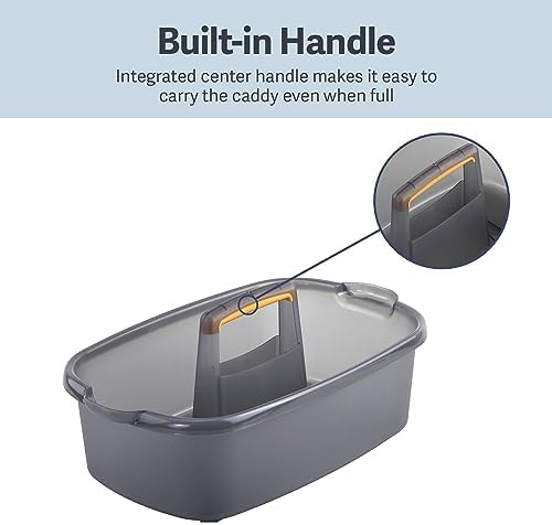 Casabella Cleaning Storage Caddy, 1.85-Gallon, Gray