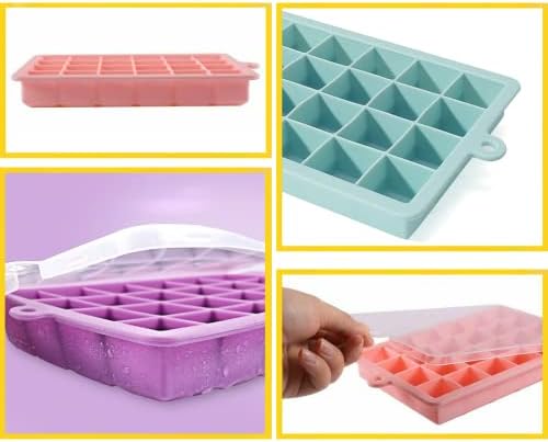 TAO CICADA Ice Cube Tray, 3 Pack Silicone Ice Cube Molds, Ice Cube
