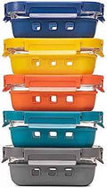 GENICOOK 5-Pack 35 Oz Glass Meal Prep Containers with Lids