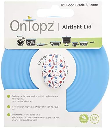 Silicone Lid, Maritime Design 12" Dish Cover