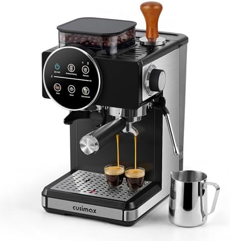 Espresso Machine with Grinder, 20 Bar, 60oz Water Tank