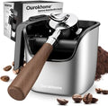 Ourokhome Espresso Knock Box with Lid, Compact Coffee Grounds