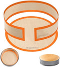 Silicone Baking Mat for Springform Pan, 9 Inch, Orange