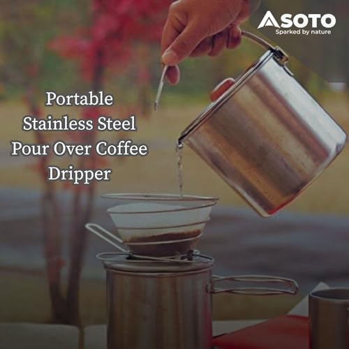 SOTO Backpacking Stove Set with Pour Over Dripper and Camping Pot