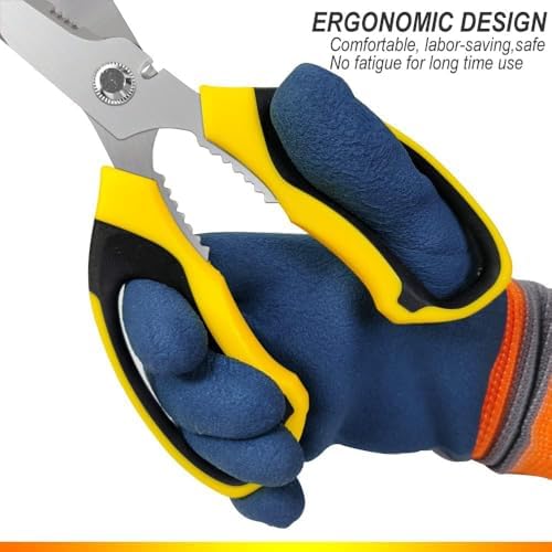 Ultra Sharp Stainless Steel Shears, Heavy Duty Scissors with