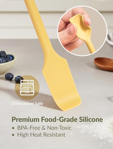 NiHome 4 Pcs Silicone Spatula Set, Heat Resistant Baking & Cooking