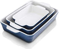 KOOV Bakeware Set, Ceramic Baking Dish, Rectangular Casserole Dish