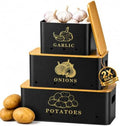 Orionstar Potato and Onion Storage Bins, 2X Bulk Capacity, 3 Pack