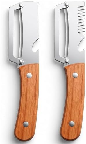 2 Pcs Multi-Functional Vegetable Peeler, Stainless Steel Thickened