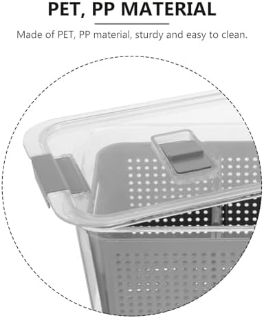 Refrigerator Sealed Food Storage Container, 2 Compartment Drain Box