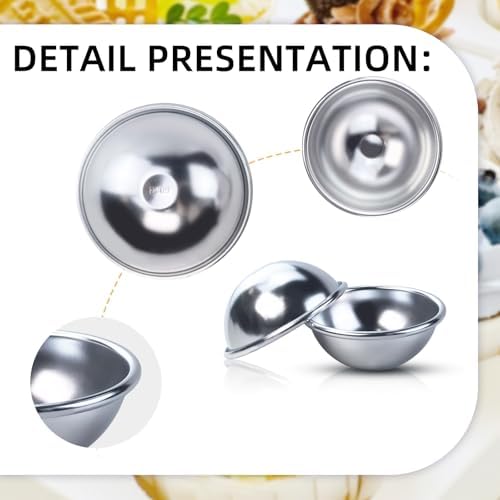 2Pcs Dome Half Ball Cake Pan, 3D Soccer Football Hemisphere Cake Mold