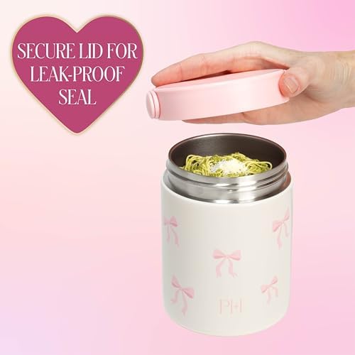 Paris Hilton Double Wall Stainless Steel Food Jar, Vacuum Insulated