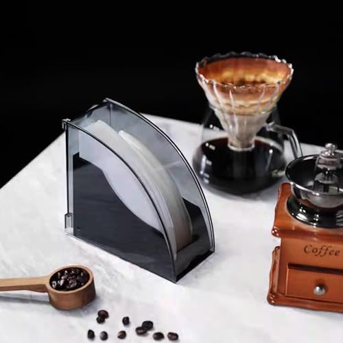 Coffee Filter Paper Holder with Dustproof Cover Coffee Filter Storage