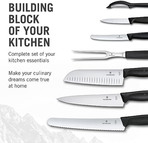 Victorinox Swiss Classic 7-Piece Knife Set, Black